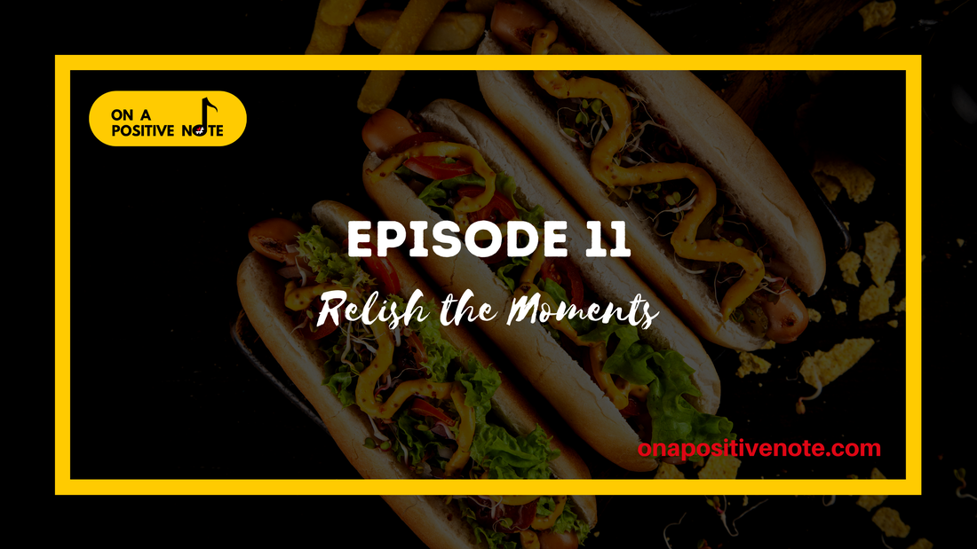 Episode 11 Cover: Three hotdogs covered in condiments 